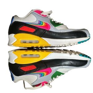 Nike Air Max 90 Be True
 White, Multi Color, Black, Wolf Gray